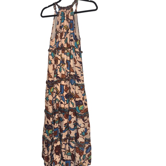 Love The Label Floral Print Maxi‎ Dress Sleeveless Halter Neck Boho Summer Dress - Picture 5 of 6